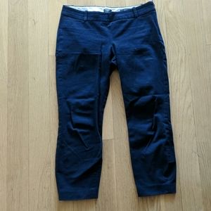J.Crew Navy skinny Minnie cropped trouser
